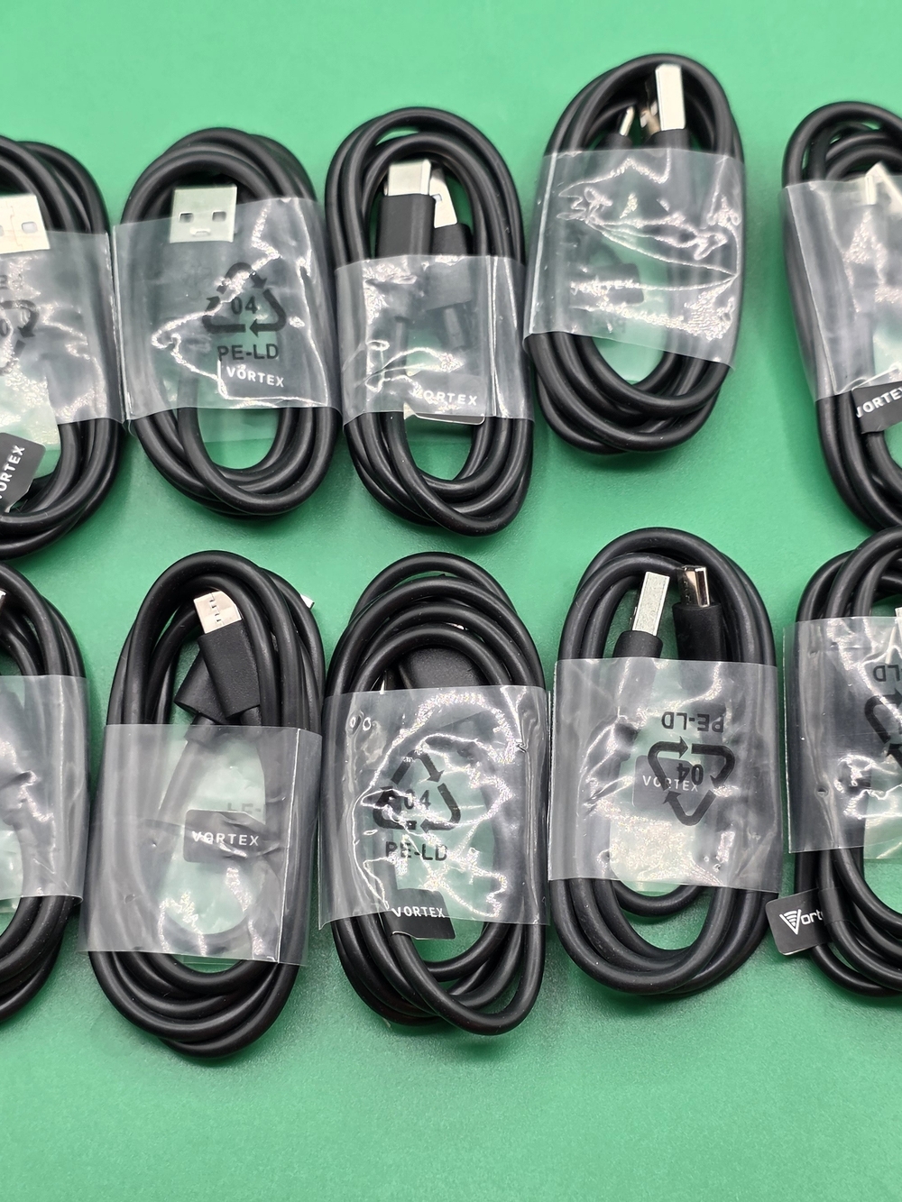 New Vortex OEM USB-A to USB-C Charging Cable 3ft Bundle Lot- 14